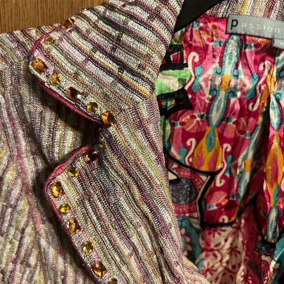 Passion Concept lined Blazer size M - Picture 3 of 5